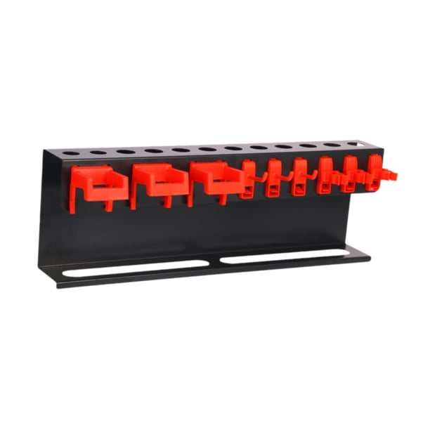 Soporte para cepillos de detalles, estante de almacenamiento para botellas rociadoras montado en la pared, práctico organizador portátil para cepillos