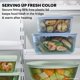 thumbnail image 4 of Juego de recipientes para almacenamiento de alimentos Pyrex Year of Color, paquete de 3, 4 of 5