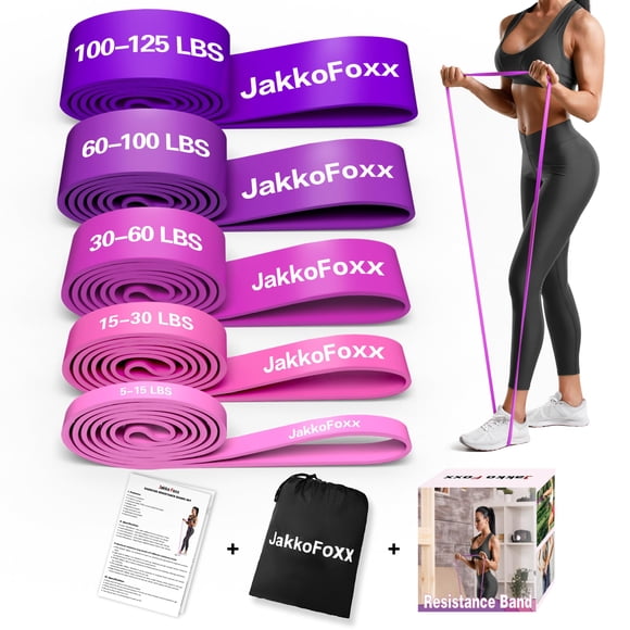 Bandas de Resistencia JAKKOFOXX 5 Niveles 5-57 kg Set