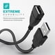 thumbnail image 3 of Cable USB LORDTRONICS de 91 cm macho a hembra negro, 3 of 7