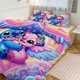 thumbnail image 1 of Stitch Print Bedding Set Pattern Duvet Cove Set 3 Pieces 1 Quilt Cover And 2 Pillowcases for Women Men Teens, 1 of 5