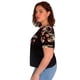 thumbnail image 2 of Polera Negra  Estampado Floral con Bolsillo., 2 of 5
