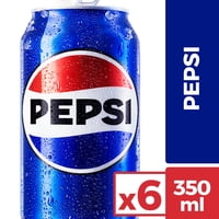 Bebida Sabor Cola Original Pack 6 Lata 6 Un Pepsi
