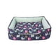 thumbnail image 1 of Cama Para Mascotas Diseño Morado Búhos Mediano, 1 of 1