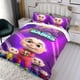 thumbnail image 3 of Bebés del Zoológico Conjunto de sábanas temático, trío de piezas, cómodo y amigable con la piel, diseño único, regalo de decoración para el hogar para familiares, amigos y fans,173cm *218cm, 3 of 6