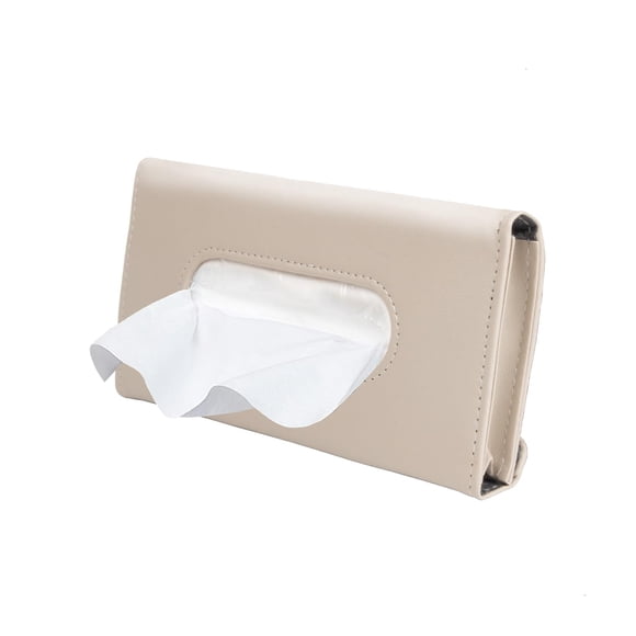 Servilleta Carstuus para pañuelos de coche con visera solar, piel beige