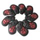 thumbnail image 4 of 9pcs Impermeable Cráneo Golf Hierro Cubierta De La Cabeza Club Putter Cubiertas De La Cubierta Para La Cabeza Rojo, 4 of 5