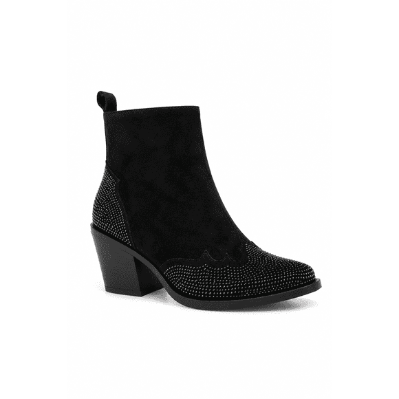 Botin taco brillo