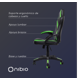 thumbnail image 2 of Silla Gamer Nibio Neon Reclinable Cuero PU Verde, 2 of 4