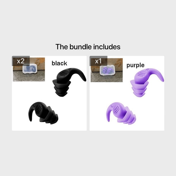 Sleep, Swim, and Travel in Peace with 1 Pair of Soft and Comfortable Silicone Earplugs - Sound Insulation, Noise Reduction, and Waterproof