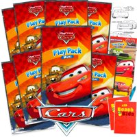 Set De Regalos Para Fiestas Disney Cars, 8 Unidades, Con Libros Para Colorear Y Pegatinas