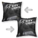 thumbnail image 2 of Luces de la Ciudad Fundas de almohada de terciopelo con tema, regalos de funda de almohada, decoración para el hogar, cojín de lanzar, regalo de cumpleaños para fans y parejas.30*30cm., 2 of 6