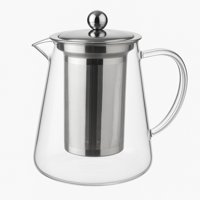 Disparo - Tetera Vidrio 550Ml Con Infusor Metal Mango Vidrio Tetera Te