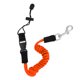 thumbnail image 1 of Seguridad Kayak Paddle Leash Rod de Pesca Rodillo en espiral Cordón Naranja, 1 of 3