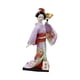 thumbnail image 3 of 30 Cm Japonés Kimono Geisha Muñeca Tradicional Estatua Asiática Kabuki Figura Violeta, 3 of 3