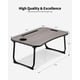 thumbnail image 4 of Mesa portátil plegable para regazo VIFOCAE con portavasos, gris, 4 of 6
