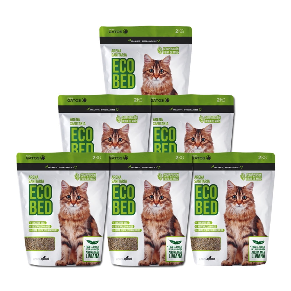 Pack Arena Sanitaria Ecobed 6 x 2 Kg