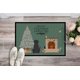 thumbnail image 2 of Felpudo Caroline's Treasures 61 x 91 cm Labrador Negro Navideño, 2 of 6