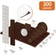 thumbnail image 4 of Protectores de fieltro autoadhesivos BAIPOK para muebles, marrón, 300 piezas, 4 of 7