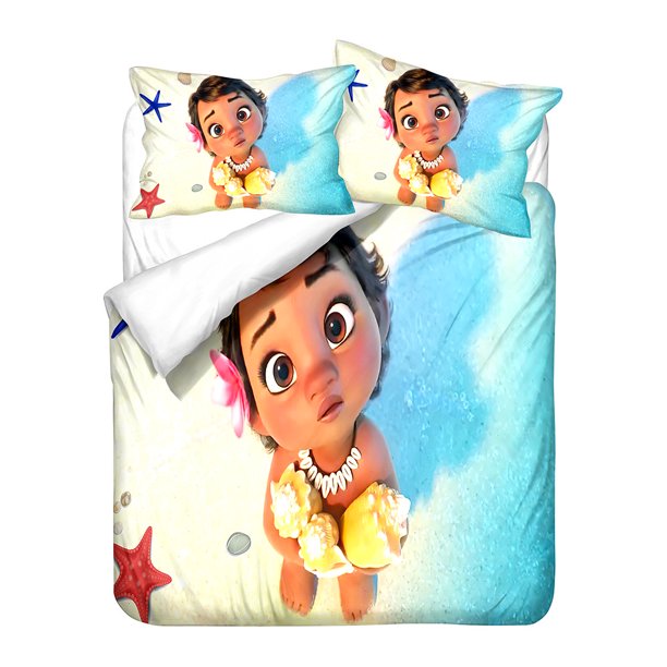 Moana Maui Ocean Bedding Sets for Children,Duvet Cover Sets,3D Printed Cartoon Quilt Cover Pillowcase,Children's Gifts Bed Sheets
