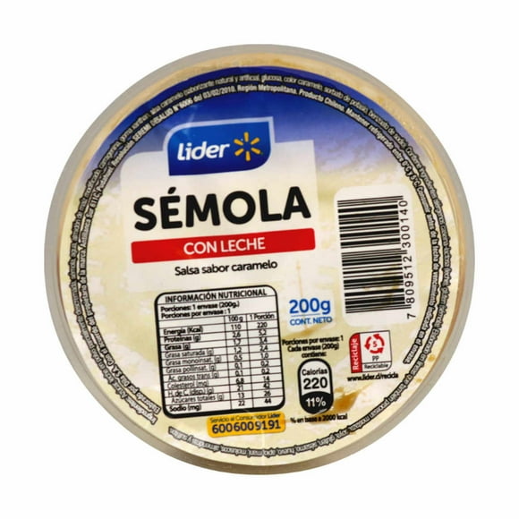 Postre Preparado Sémola Con Leche 1 Un, 200 g
