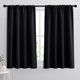 thumbnail image 1 of Bloque de luz solar Blackout Curtains RYB HOME de 42 x 45 pulgadas, color negro, 1 of 9