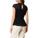 thumbnail image 3 of INSPIRE CHIC Blusa de Encaje Floral de Ganchillo con Cuello Redondo sin Mangas Peplum para Mujer M Negro, 3 of 8