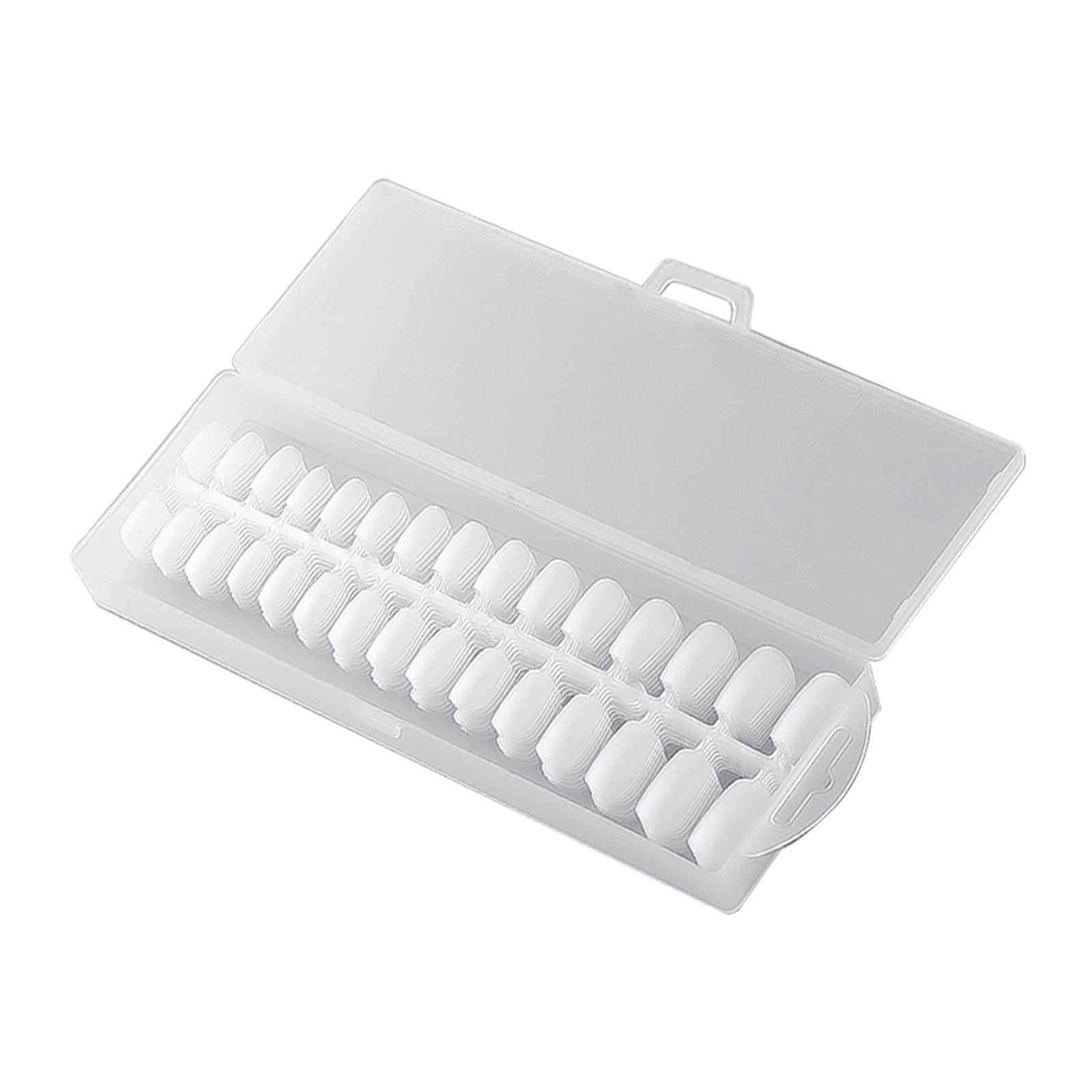 Ioensy - 240 Puntas De Uñas Postizas Transparentes Mate Para Entrenamiento Puesta En Escena Prom Square