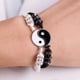 thumbnail image 3 of 2 pulseras de bacalao ajustables con diseño de Yin Yang para mejores amigas, novias, novios y San Valentín, 3 of 7