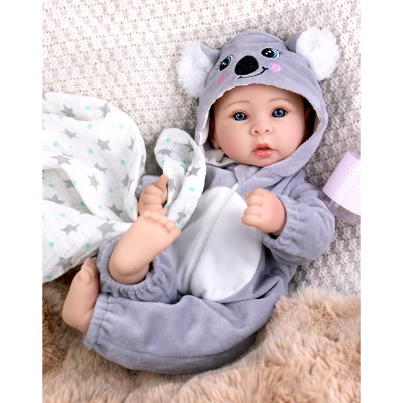 Muñeca Bebé Aori 43 cm Cuerpo Suave Realista