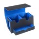 thumbnail image 4 of Caja De Baraja De Cartas Caja De Baraja Protectora De Tarjetas De Cuero PU Resistente Caja De Cartas Coleccionables Azul, 4 of 5