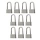 thumbnail image 5 of 10 Uds Tiradores De Cremallera De Aleación De Zinc Cabezas De Cremallera De Costura Para Jeans Equipaje Monedero Plata, 5 of 5