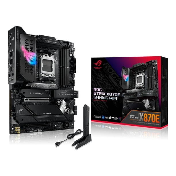 Placa Madre ASUS ROG STRIX X870E-E GAMING WIFI, Socket AM5, 4xDDR5, 5xM.2, 4x SATA, WiFi 7, ATX