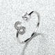 thumbnail image 1 of Stylish Silver A-Z Initial Rings for Weddings, Bridesmaids, and Couples - Perfect Gifts for Love and Fashion, 1 of 5
