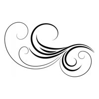 Rienda Libre Graphics - Decomural Thin Swirl Headboard Bedroom Ws-18145