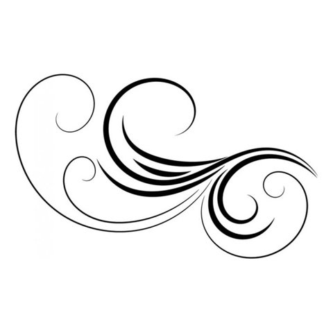 Rienda Libre Graphics - Decomural Thin Swirl Headboard Bedroom Ws-18145