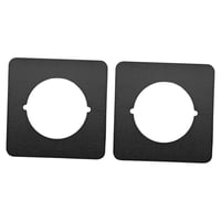 Bothyi - 2X Placa De Refuerzo De Puerta Placa De Pomo De Puerta Placa De Fijación De Manija De Puerta Soporte Negro