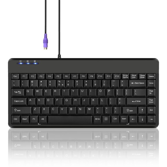 Teclado Perixx PERIBOARD-409P PS/2 Negro Distribución US