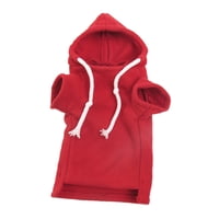 Magideal - Sudadera Con Capucha Para Hurones, Disfraz De Hámster, Cálida, Cómoda Y Versátil Para Animales Pequeños, Para Conejos, Cobayas Y Hámsters (Talla S) Rojo