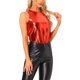 thumbnail image 4 of INSPIRE CHIC Camiseta Holográfica Brillante de Halloween para Mujer Fiesta Disco Metálica Sin Mangas para Mujer XL Rojo Brillante, 4 of 6