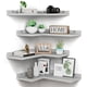 thumbnail image 1 of Estantería de esquina gris de madera Eostbe – juego de 4 unidades, 1 of 6