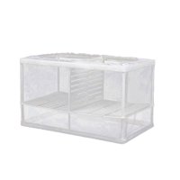 Ioensy - Caja De Cría Para Acuario De Peces, Fácil De Montar, Malla Protectora Para Alimentación De Alevines Para Guppy Grande