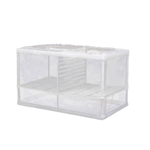 Ioensy - Caja De Cría Para Acuario De Peces, Fácil De Montar, Malla Protectora Para Alimentación De Alevines Para Guppy Grande