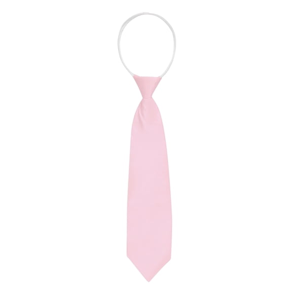 INSPIRE CHIC Corbata de Cremallera Pre-Anudada para Hombre Color Sólido Formal Casual Ajustable Ancha Rosa 35cm/13.8'