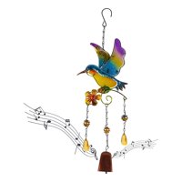 Genérico - Colgante Jardín Colibrí Vidrio Y Cobre