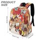 thumbnail image 3 of StuGo-theme Backpack, Campus style schoolbag Bookbag with Adjustable Shoulder Straps And Large Zip Compartment, Unisex Travel Bags.42x30x15cm, 3 of 6