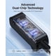 thumbnail image 3 of Micrófono inalámbrico Ikarao A09 con receptor dual y estuche UV negro, 3 of 8
