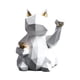 thumbnail image 1 of Estatuilla De Resina De Gato De La Suerte Estatua De Escultura De Animal Realista Decoración Del Hogar Blanco, 1 of 3