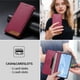 thumbnail image 2 of Funda Tipo Cartera de Cuero Sintético para Samsung Galaxy S26 Edge Bloqueo RFID, con Ranuras para Tarjetas y Bolsillo para Efectivo, Cierre Magnético Fuerte Rojo, 2 of 6