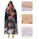 thumbnail image 4 of Vinícius Júnior Manta Capa con Capucha Anti-Bolitas, Manta de Lana Ártica Suave, Manta Portátil de Felpa Ligera y Lujosa, Poncho para Siesta en Casa y Oficina,100*130cm, 4 of 6